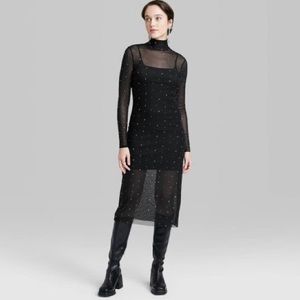 Elegant Black Sheer Dress